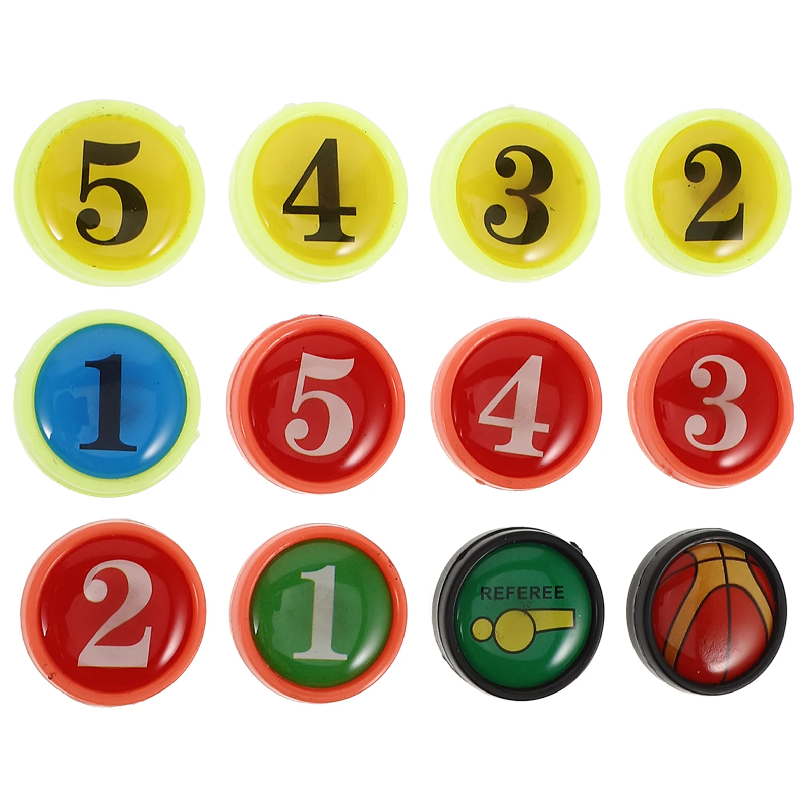 12 Pcs Magnet Basketball Board Accessories Coaching Number Magnets Small Parts Magnetic Supplies