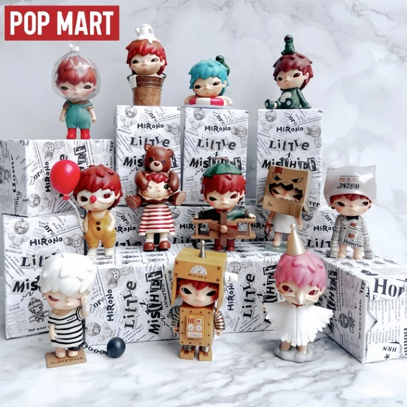 

Оригинальная серия Hirono's Small Mischief POPMART: Сюрприз-бокс, настольное украшение, забавная серия, модный подарок ручной работы
