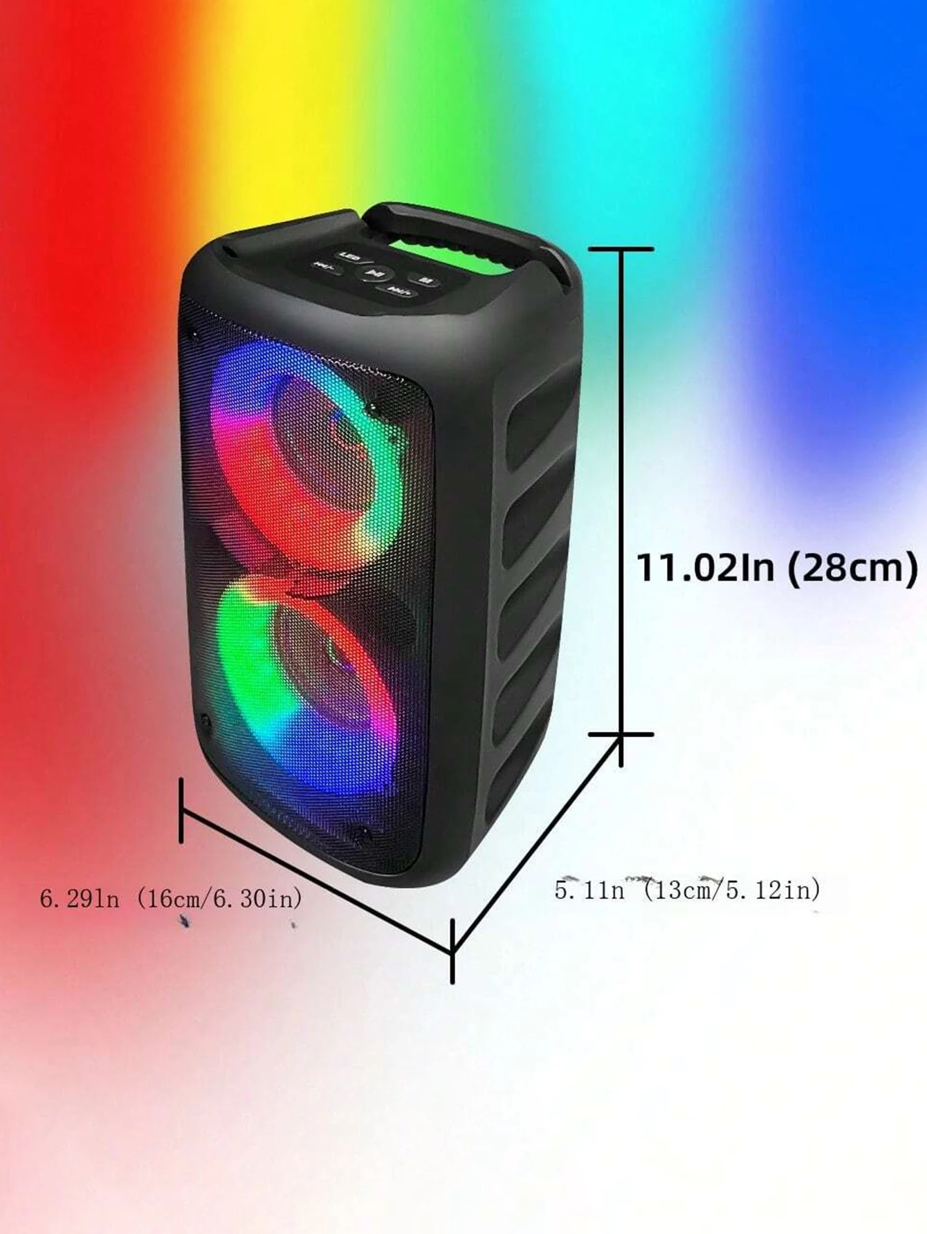 Kinglucky HY-3317 wireless subwoofer speaker home party speaker portable outdoor sports surround sound box disco light