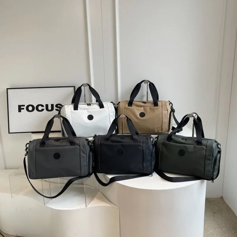 

Модная дорожная сумка большой емкости на короткие расстояния, ручная спортивная сумка на плечо, легкая тренировочная сумка для отдыха на открытом воздухе