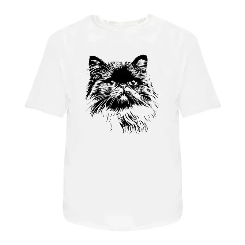 Persian Cat Portrait' Cotton T Shirt Ta052390