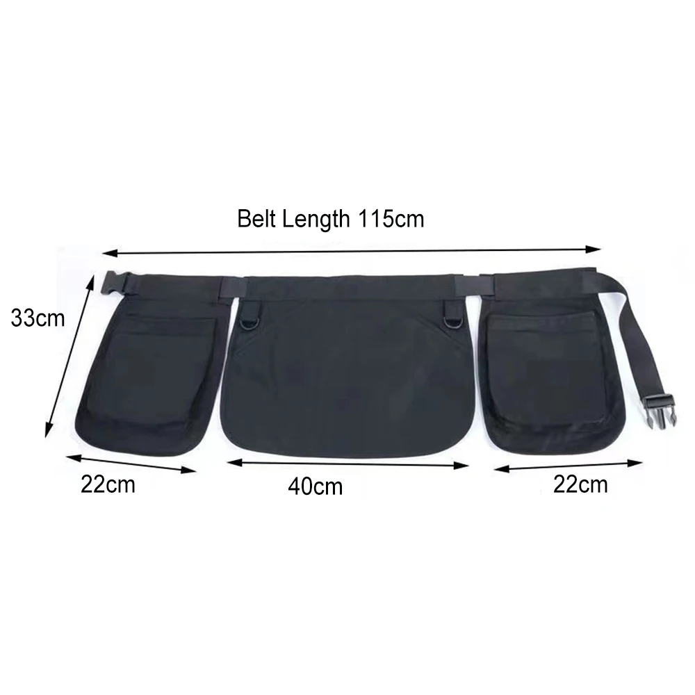 Waist Bag Belt Apron Tool Pouch Bag Zipper Multi-Pocket Removable Adjustable Fanny Pack For Outdoor Camping Hiking Cycling