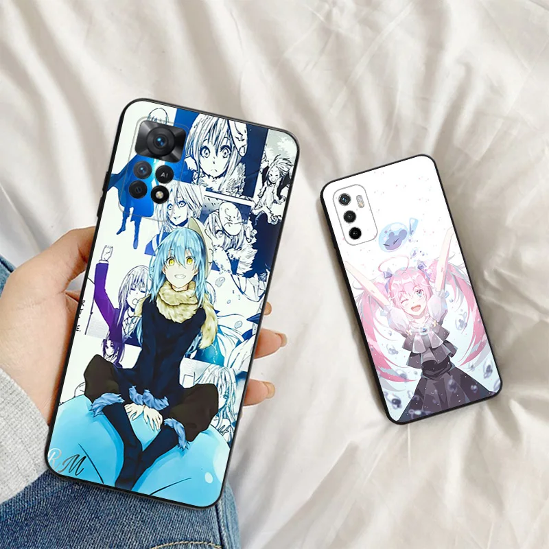 Silicone Soft Phone Case for Redmi Note 11 Pro 5G Note10 11S 10S 10A 10C That Time I Got Reincarnated as a Slime mi 11 Lite 11T