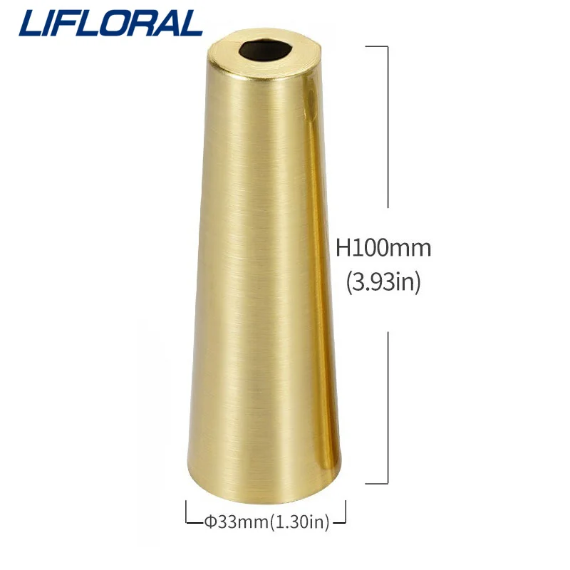 4pcs 100mm Furniture Iron Foot Cover Copper Tip Table Chair Cylinder/Conical Cap Protector Bottom Safety Mat Iron Foot Cover