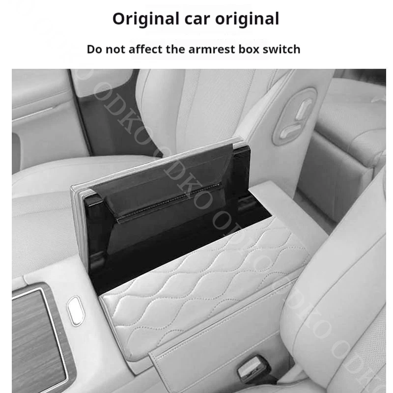 For 24 Dongfeng Yipai 008 Car Armrest Box Cover Pad Leather Anti-Scratch Center Console Cover Cushion Car Interior Accessories