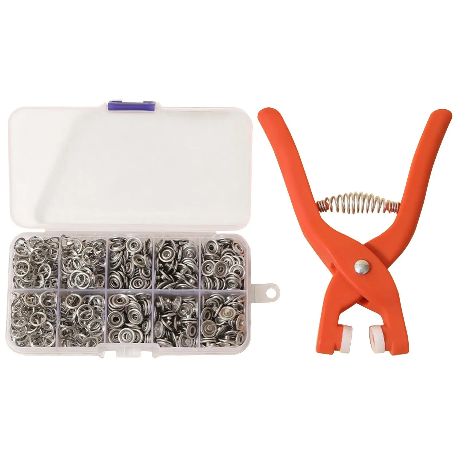 50 Sets Metal Snaps Buttons with Fastener Pliers Press Tool Kit For For Sewing And Crafting DIY Craftsmanship