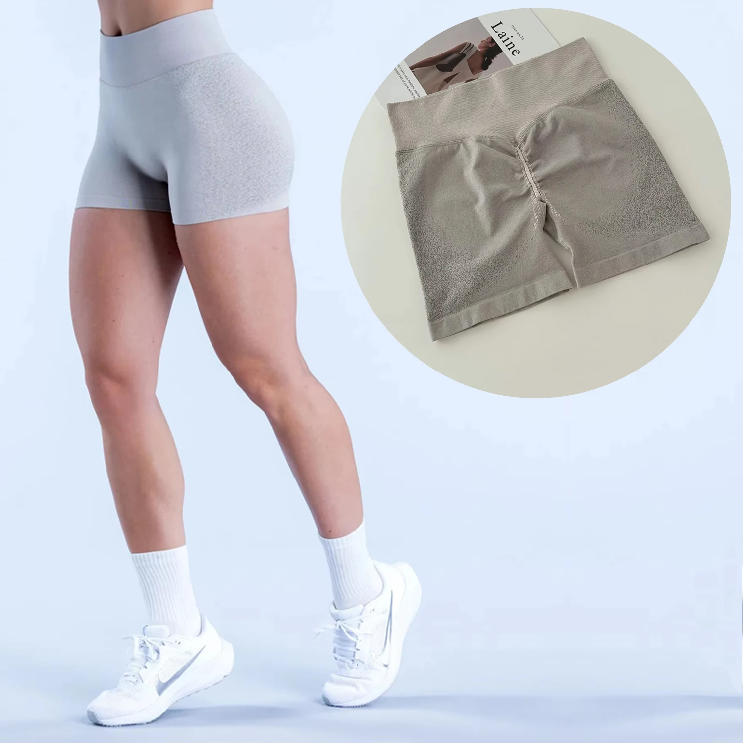 

Women Clothing Scrunch Bum Gym Shorts Booty Yoga Shorts Mid Waist Seamless Shorts Butt Lifting Workout Pants Sexy Clothes