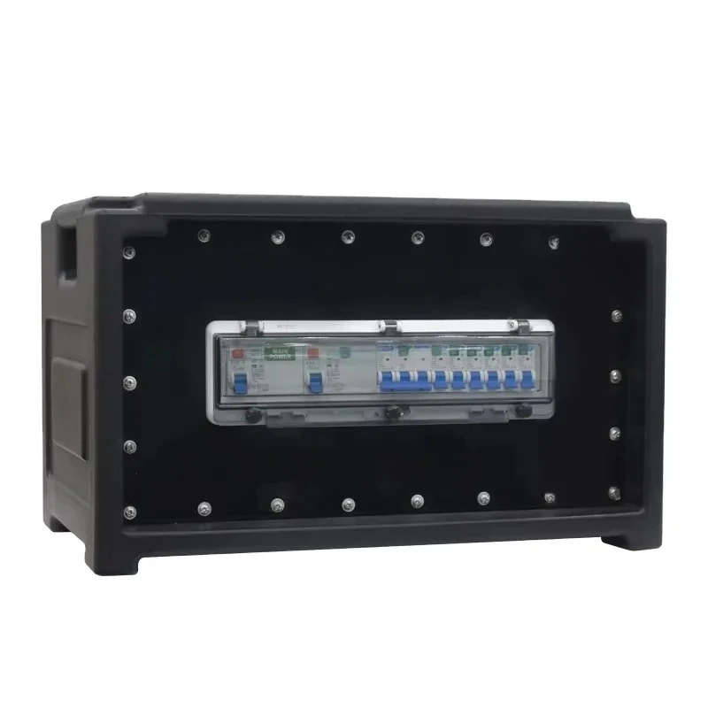 Power Distribution Distro Box for Stage Lighting & Sound Equipment IP66 Waterproof Dustproof 3-phase 5 Wire AC380V