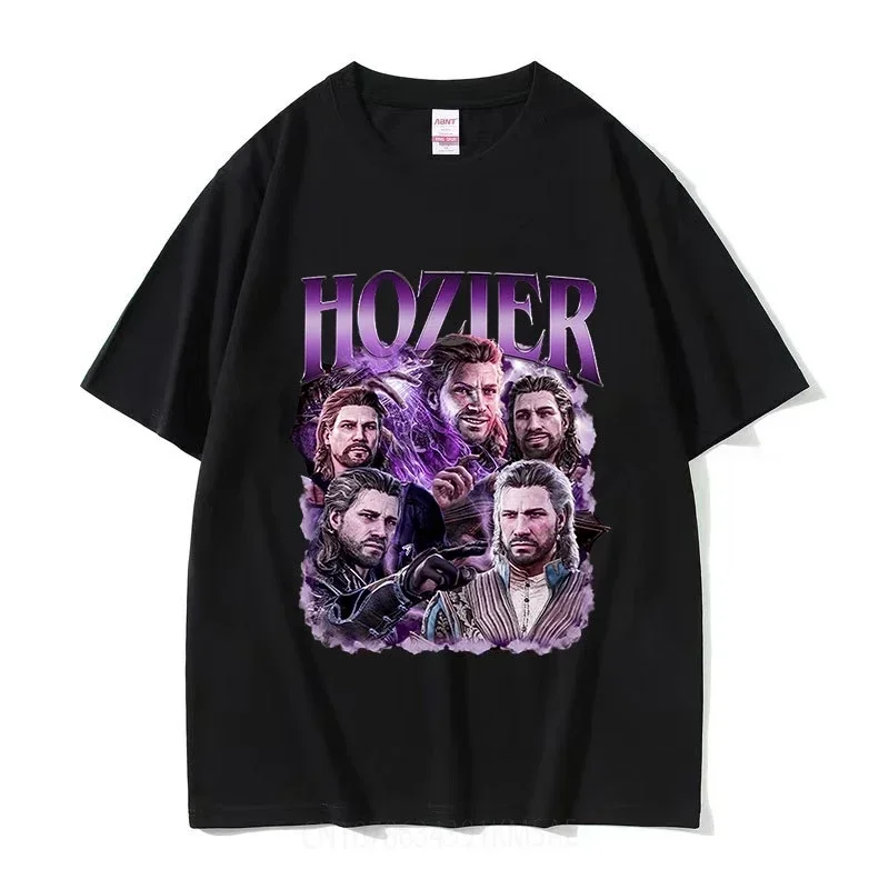 T-shirt graphique Hozier Gale Baldurs Gate 3 pour hommes, mode Harajuku rétro, vêtements décontractés, t-shirts en coton respira