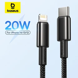 Baseus 20W USB C Cable for iPhone 14 13 11 8 XR PD Fast Charge for iPhone 12 SE USB Type C Cable Fast Charging for Macbook Cable