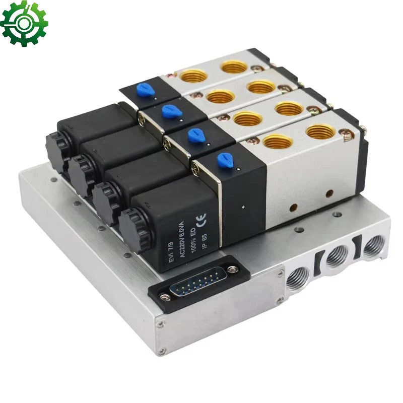 

Pneumatic Solenoid Valve Manifold / Directional Control Valve 4V210-08 Aluminum Alloy General SOLENOID VALVES