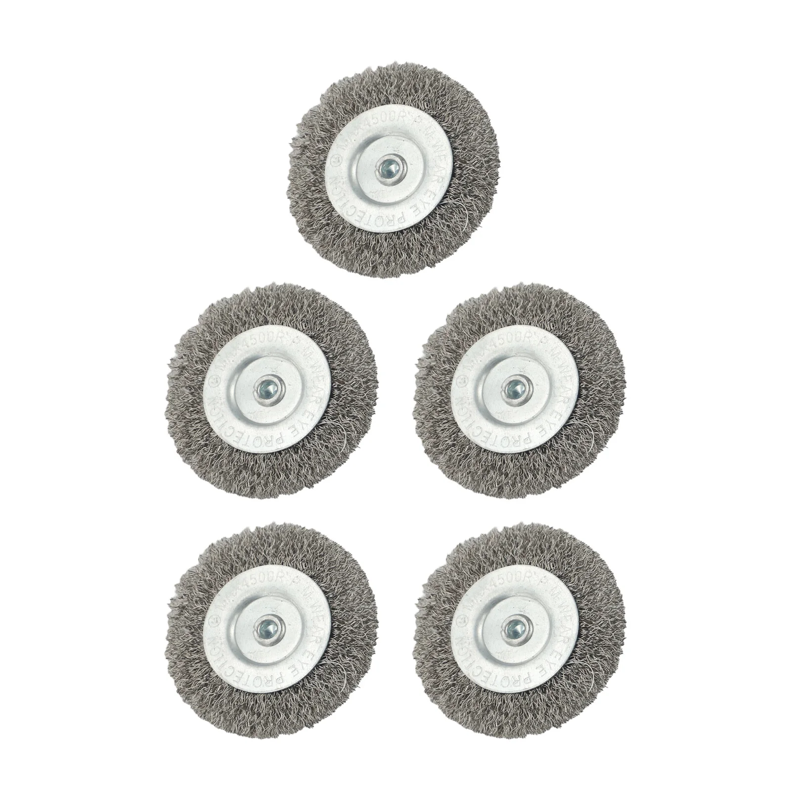 

5pcs 3inch Wire Brush Wheel Cup Brush Flat Steel Wire Wheel Brush For Angle Grinder Rust Removal Cleaning Rust Tool