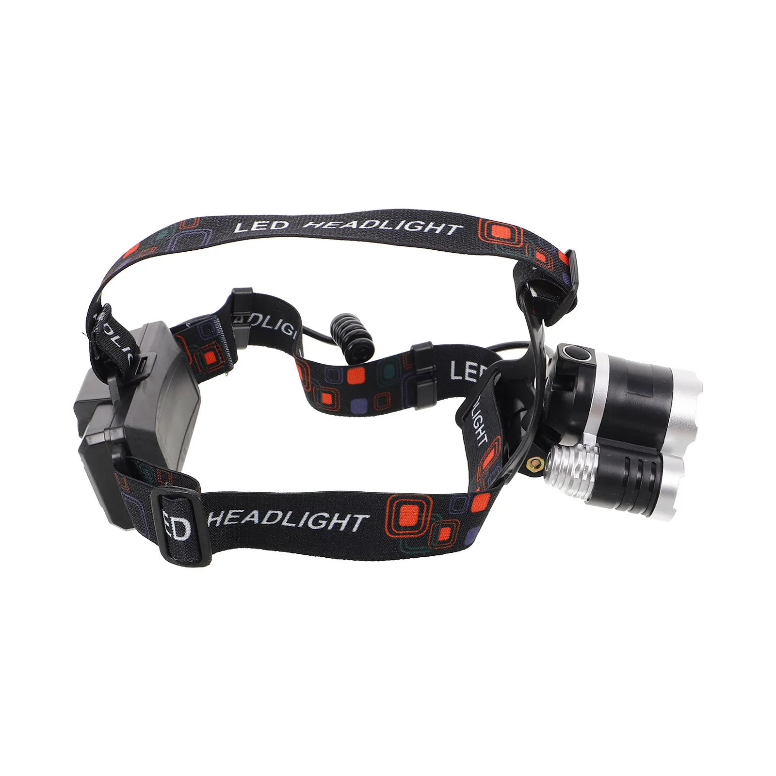 6000 Lumens LED Headlamp Single Button 4 Modes Lightweight Eye Protection Headlight for Outdoor Use