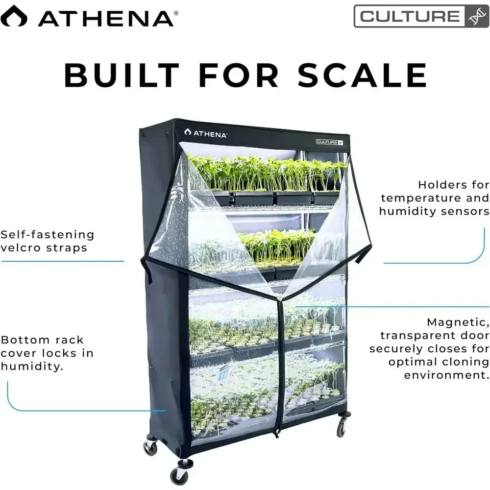 Indoor Greenhouse for Plant Propagation, Seed Starting, and Cloning - Durable Fabric Dome or 48x72x18 Wire Rack (Rack Not Includ