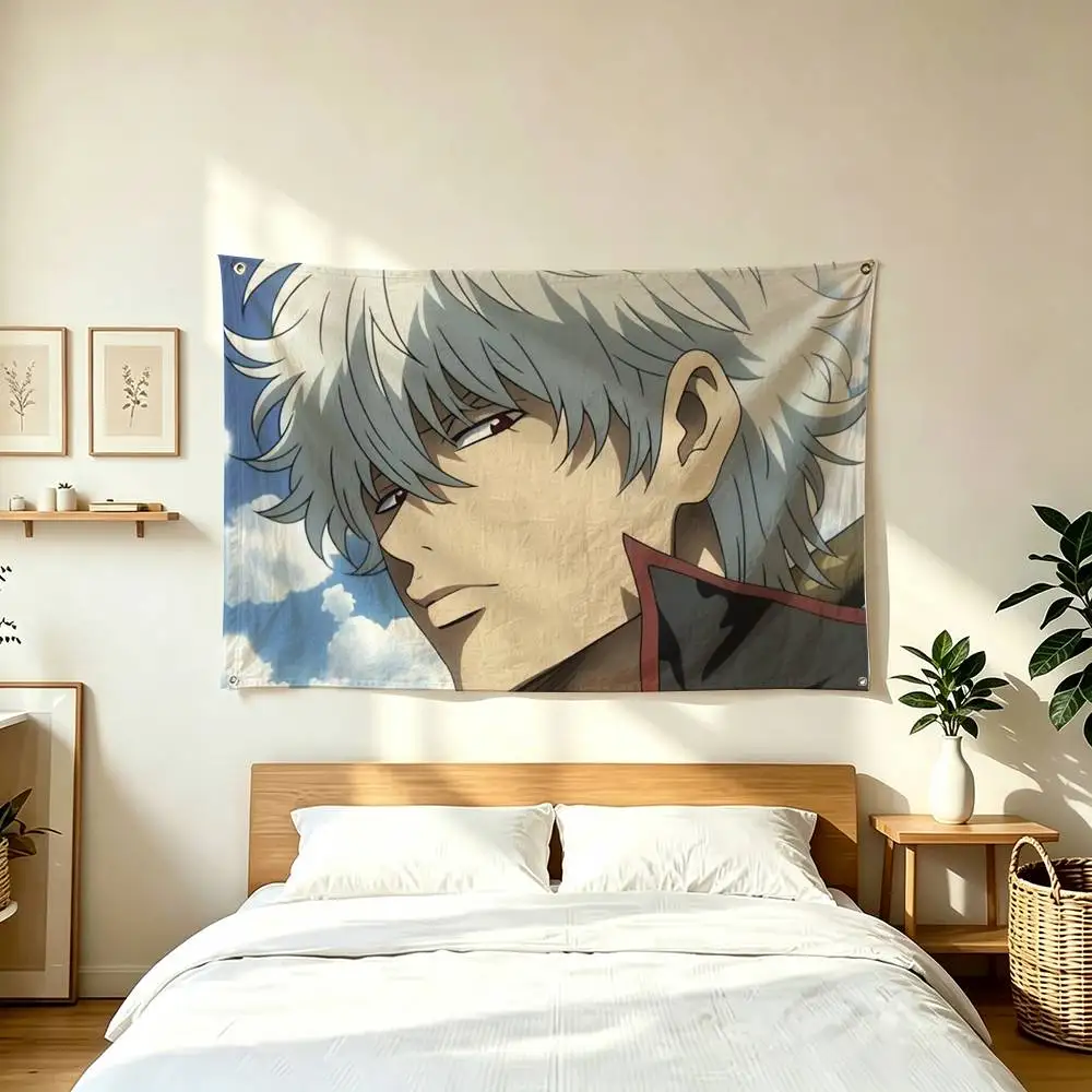 S-Sakata Gintoki Gintama  Flag Suitable For Party Club Outdoor Interior Wall Decoration Banner Fans Gift
