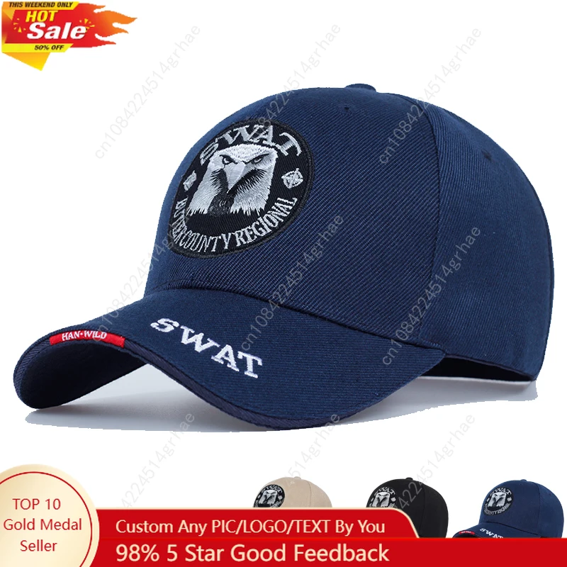 

SWAT Army Cap Male Embroidered Eagle Black Baseball Caps Men Gorras Para Hombre Women Snapback Bone Masculino Tactical Cap