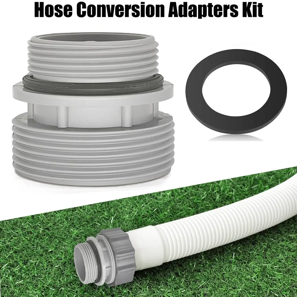 Nuevo adaptador de manguera de bomba de piscina de plástico corto 40mm a 1 1/2 "reemplazo de bomba adaptador de piscina se conecta apto para Intex