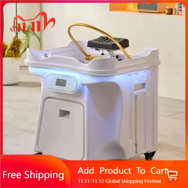 

Compact Shampoo Bed Northern Europe Shampoo Chair Hair Backwash Portable Korean Beauty Therapy Cama Champú Modern Furniture