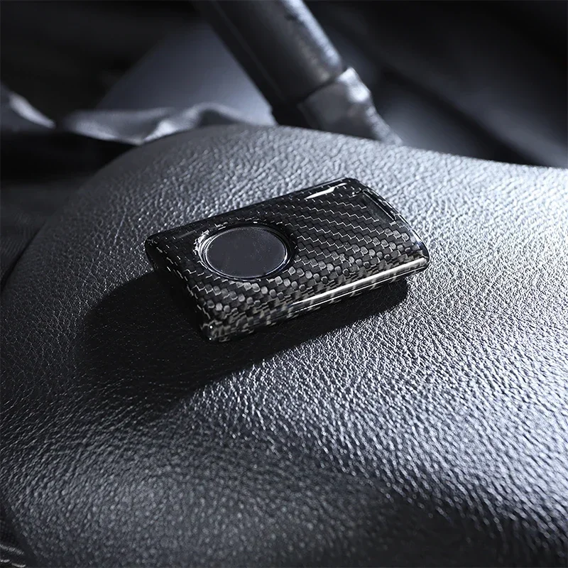 

metyoucar For Chevrolet Corvette C6 C7 2005- 2019 ABS Carbon Fiber Car Key Case Key Protection Shell Key Cover Car Accessories