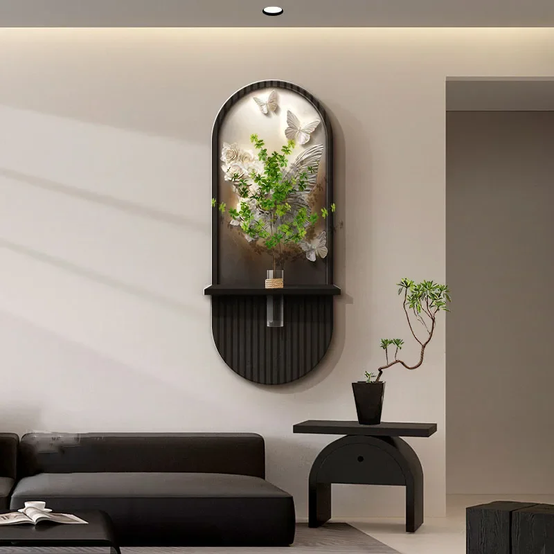 مدخل الديكور سجل اللون مصابيح الحائط ممر النباتات الخضراء الحديثة معلقة اللوحة الراقية غرفة المعيشة غرفة نوم أضواء جدارية #5