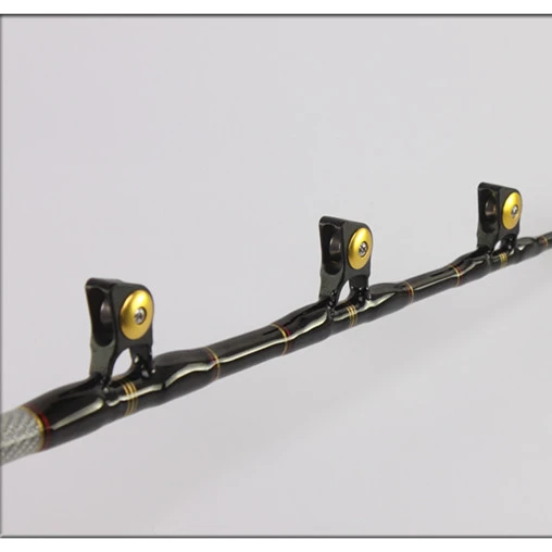 

GMR022 Adjustable Heavy Duty Saltwater Roller Guides Stand up Big Game Unit Bent Butt Blank Trolling Fishing Rod