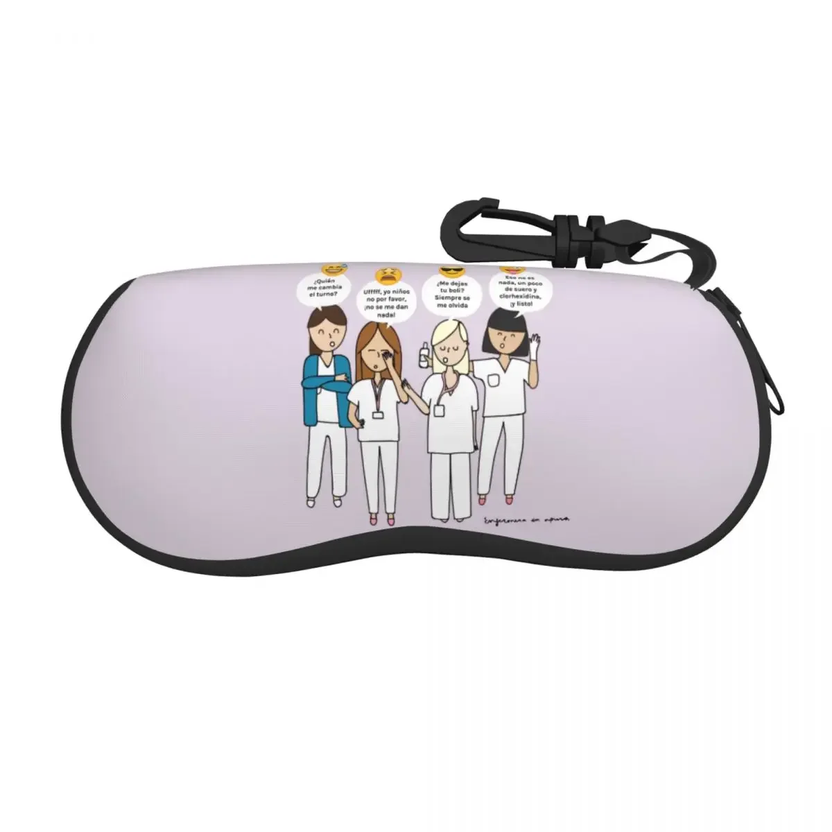 Custom Funny Nurse Shell Glasses Case Unisex Fashion Health Care Nursing Doctors Eyeglasses Case Sunglasses Protector Box