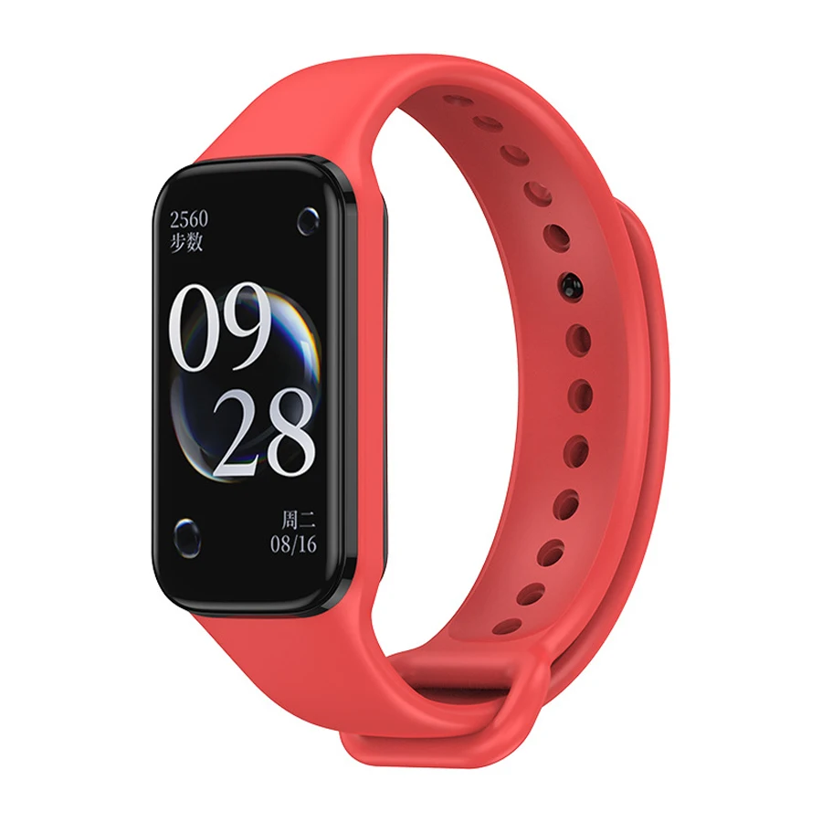 Siliconen zachte polsbandriem voor Redmi horlogeband 2 Horlogeband vervangende sportarmband voor Xiaomi Band 8 Actieve Correas