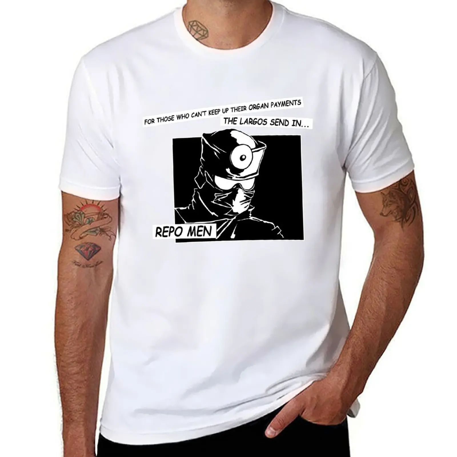 

Repo! The Genetic Opera | The Repo Men - White T-Shirt t shirts for man cotton man t shirt cotton T-Shirt
