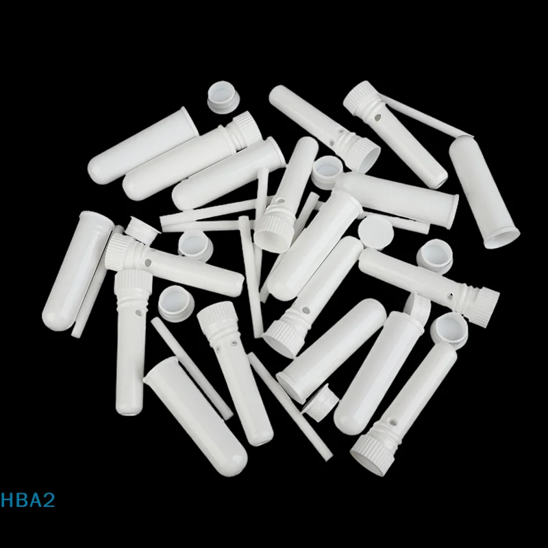 【H】10Pcs Essential Oil Blank Inhaler Tubes Comes Inhaler Stick With Cotton Wicks, Refillable, Dropper