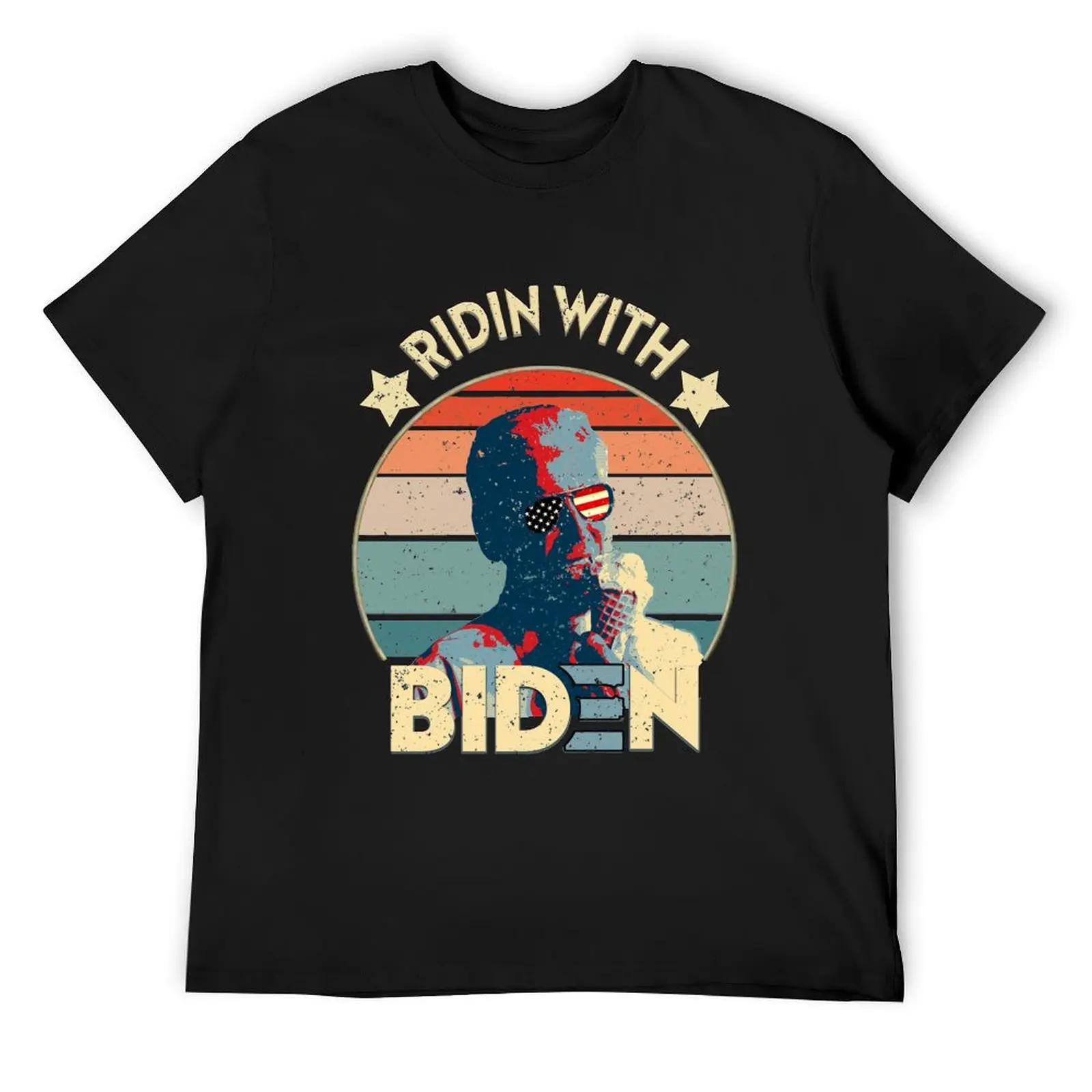 

Ridin' With Biden Eating Ice-Cream T-Shirt cheap stuff plain graphic shirts anime tshirt fruit of the loom mens t shirts
