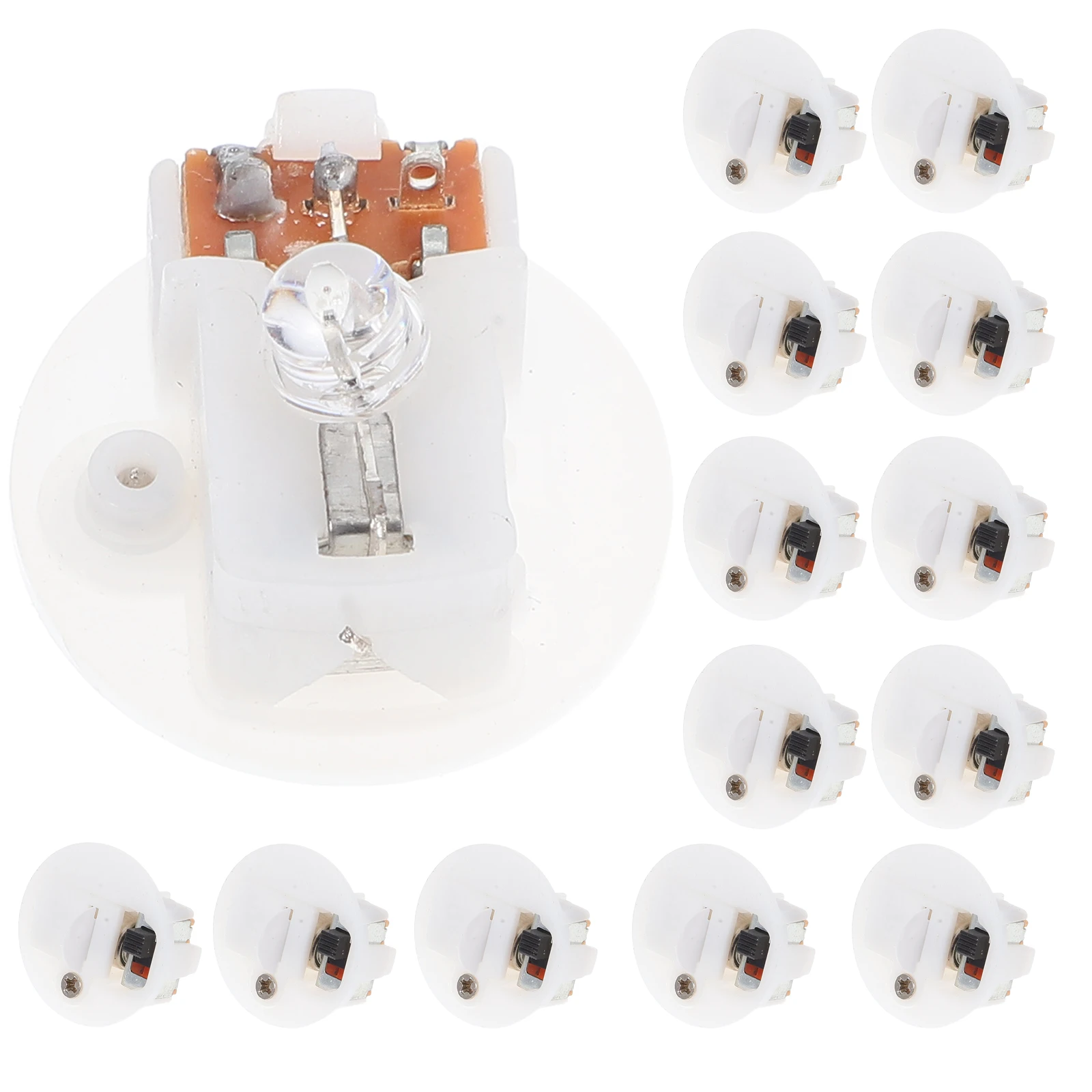 

20Pcs Glowing Keychain Multi-Color LED Mini Night Light Electronic Flashing Base Portable Keyring for Home Car Outdoor Use