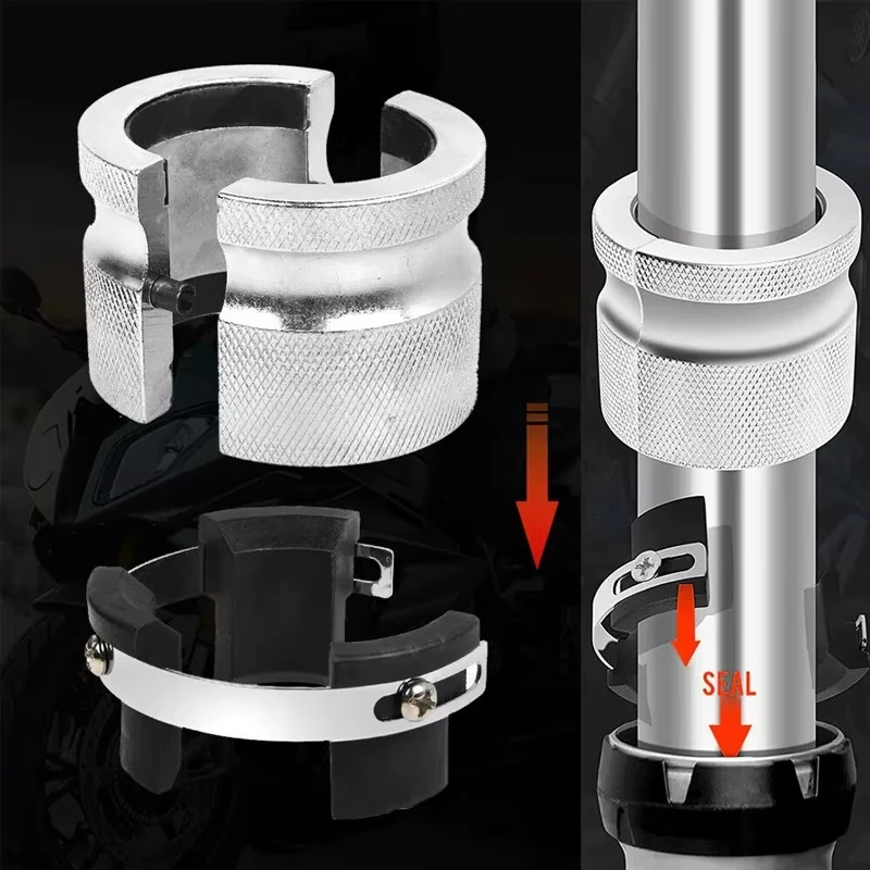 Fork Seal Driver Tool Oil Seals Install Tool Motorcycle Adjustable 39mm-50mm Works on Either Conventional Inverted Forks Ins
