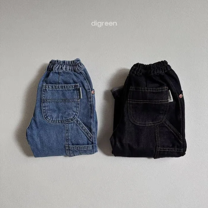 Autumn New Baby Loose Denim Trousers Infant Toddler Straight Leg Pants Fashion Boys Girls Casual Versatile Pocket Jeans Clothes