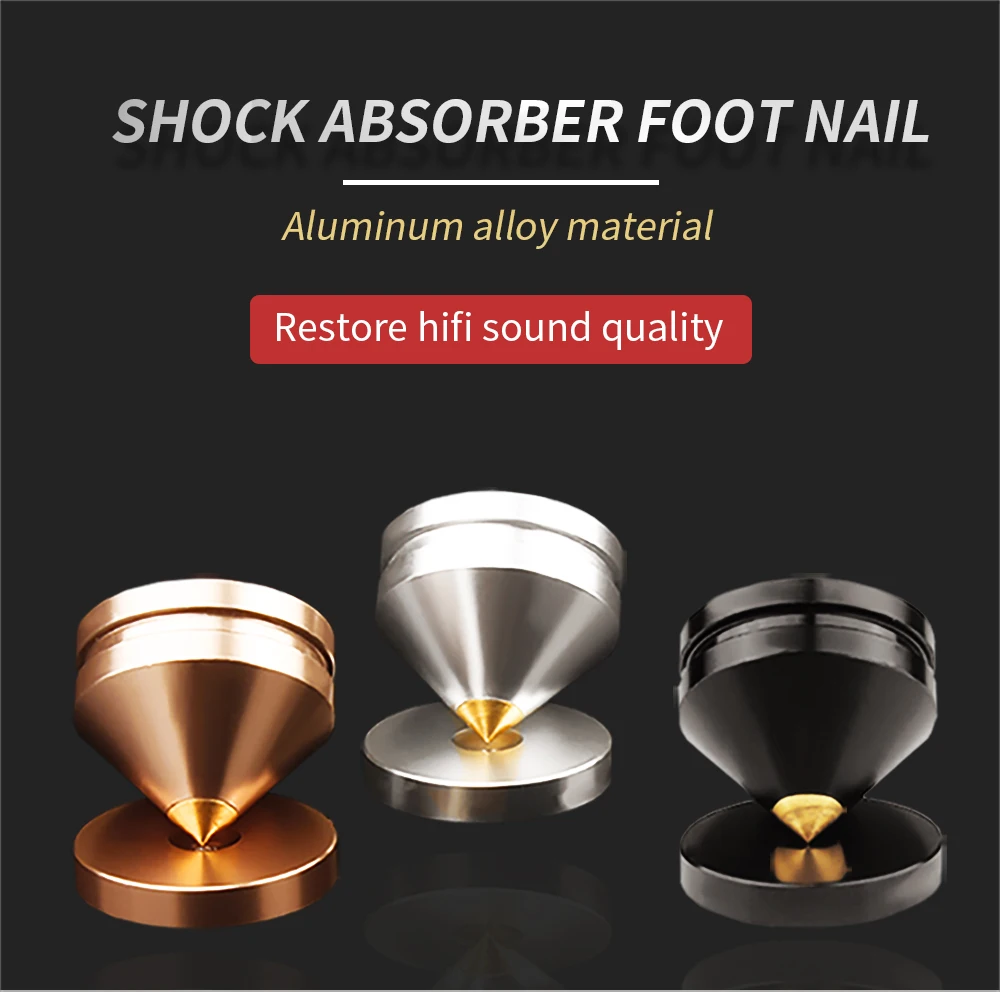 1 Set Of Audio Stand Speaker Tip Vertical Foot Audio Speaker Repair Parts Rotary Stand Shock Absorber Nail And Pad Accessory