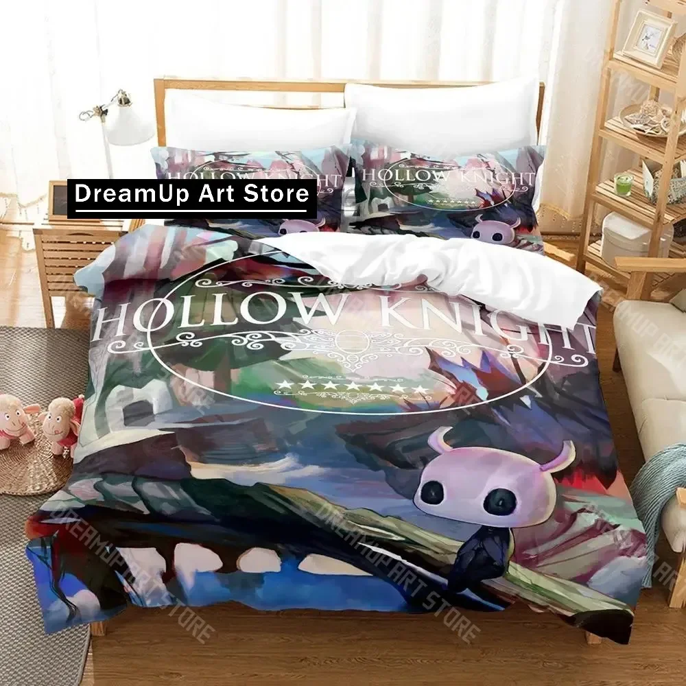 

3D Print Hollow Knight Bedding Set Single Twin Full Queen King Size Bed Set Aldult Kid Bedroom Duvetcover Sets 3D Print Anime Ka