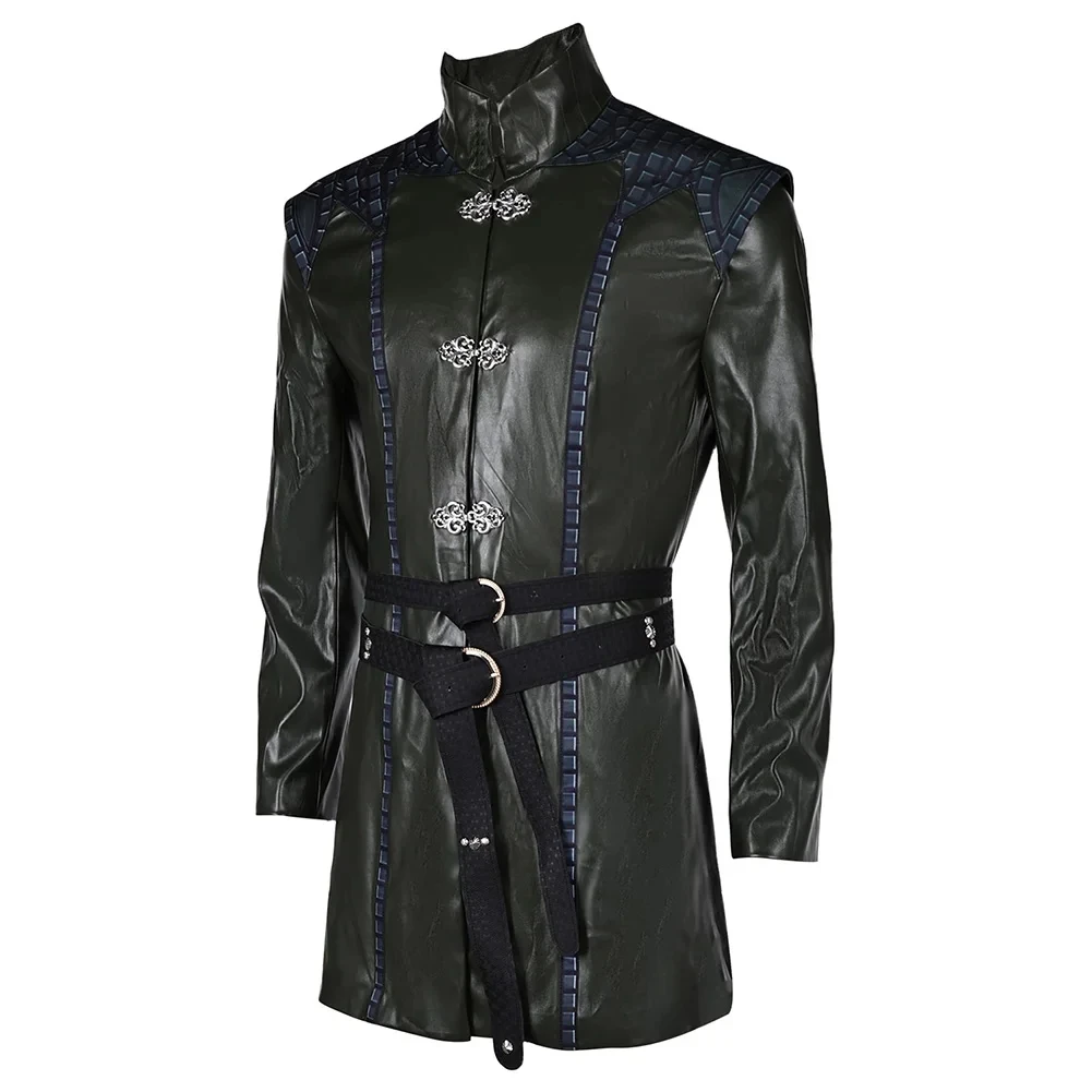 Disfarce Medieval Prince Altar Cosplay para Homem, Interpretação, Roupa de festa extravagante, Verde escuro, TV Dragon, 2 House, Adulto