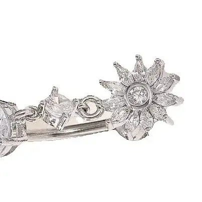

Fashion Zircon Heart Angel Wings Belly Button Ring Crystal Flower Navel Ring Barbell For Women Girls Belly Piercing Body Jewelry