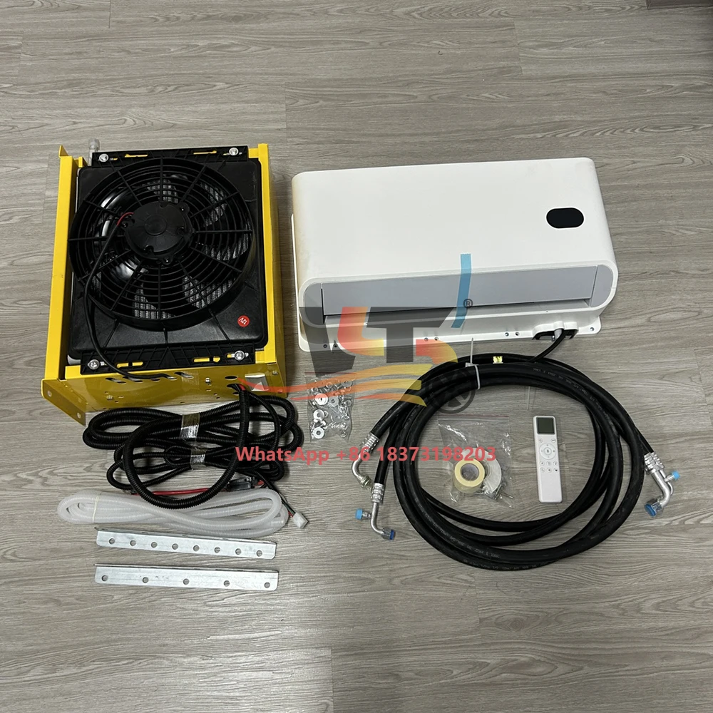 Newest Aire Acondicionado 12v Electric air Conditioner for Cars 12 Volt Mini Split Ac for Semi Truck Rv Ac Unit 24v