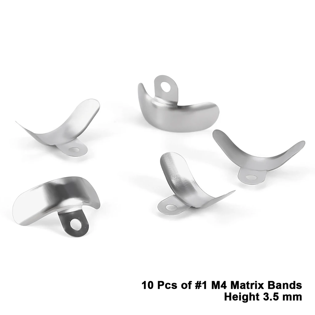 AZDENT Dental-Sektionalmatrizensystem, konturierte 50-teilige Matrizenbänder, M4-Klemmring, R7 Nickel-Titan, D3-Set, Zahnmedizinisches Material – Detail 7
