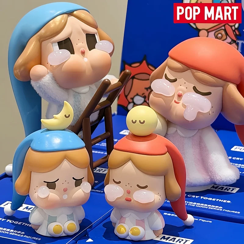 

Новая оригинальная серия Popmart Crybaby Runaway Moon, сидящая милая глухая коробка ручной работы, украшение для рабочего стола, модель игрушки, подарок на день рождения