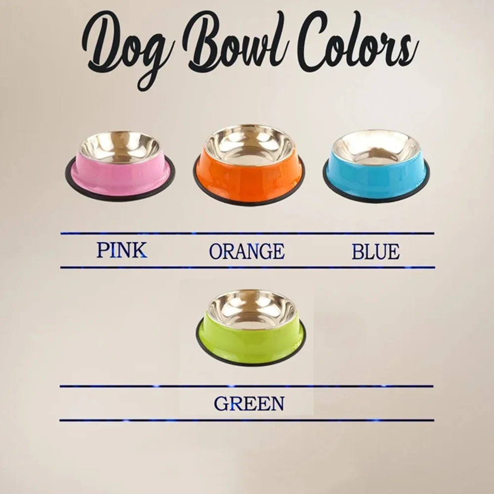 Customized Personalized Stainless Steel Tray Dog Bowl Basin Cat And Dog Pet Bowl Non Slip Feeding Pet Supplies Can Be Wholesale - Image 3