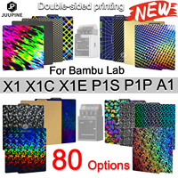 JUUPINE For Bambulab Build Plate 257x257 Spring Steel Sheet Pei Peo H1H Pey Sheet A1 X1C P1S build plate 3d Printer Bamboo Lab