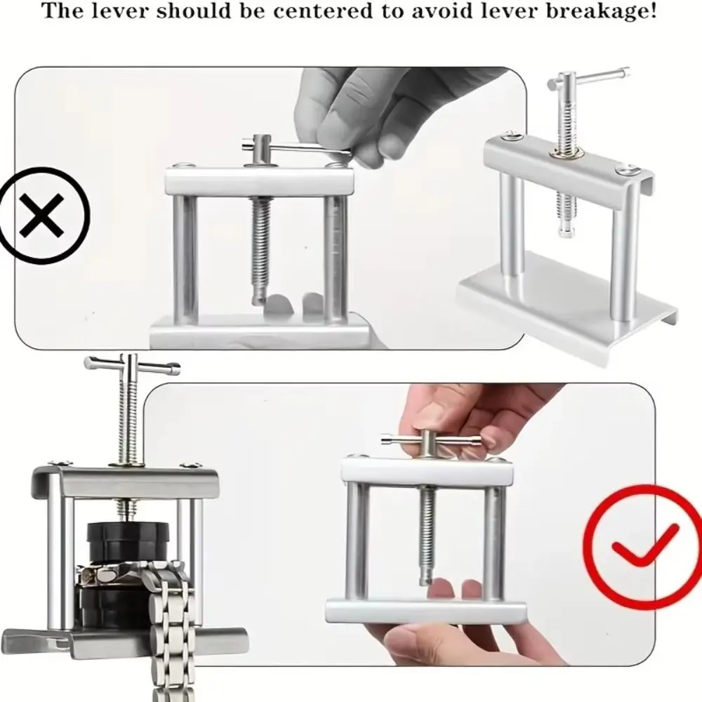 

12/ 18 Pressure Plates Watch Press Kit Ear Punch Tool Bent Cutter Design Watch Repair Tools Dust Cloth Metal Construction