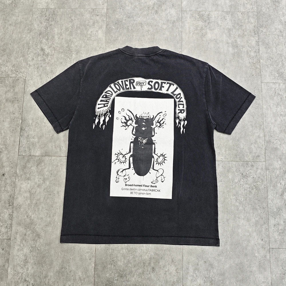 Yao Fashion Saint OF Michael 25SS Luxury Brand High Quality 1:1 Cotton Men Tops Tee Clothing Streetwear Vintage T Shirt For Men