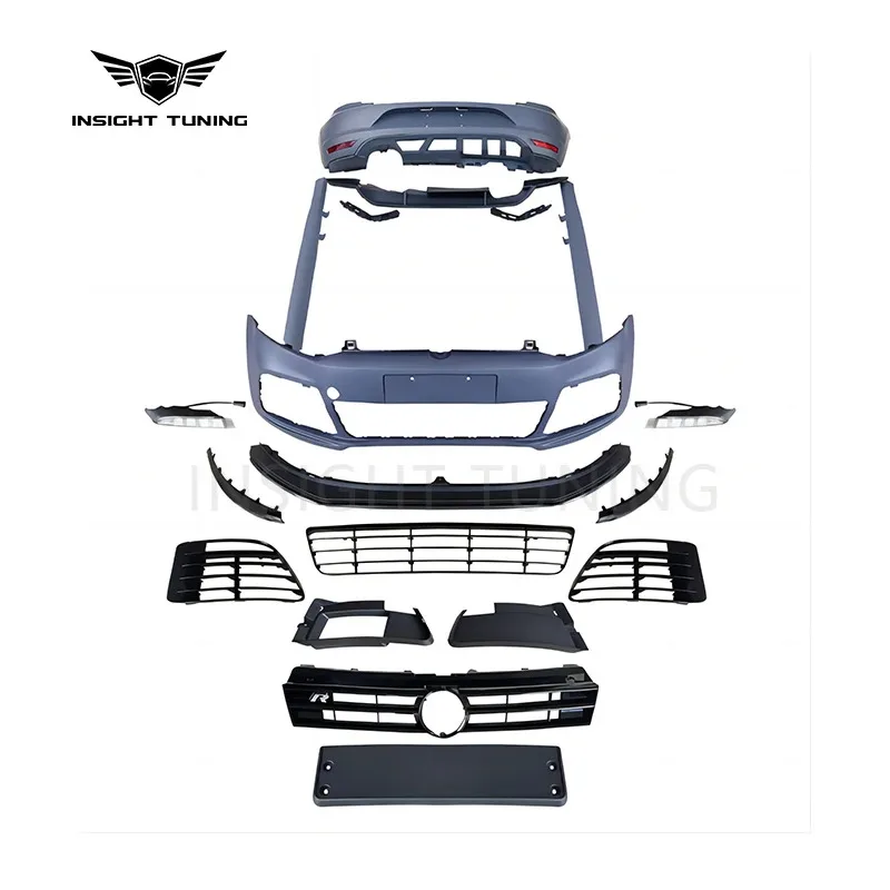 

Factory hot salesNew val Car Accessories Front Bumpper Grille Diffuser Bodykit for Vw Polo 2015 Convert to R Line 5 Door Body Ki