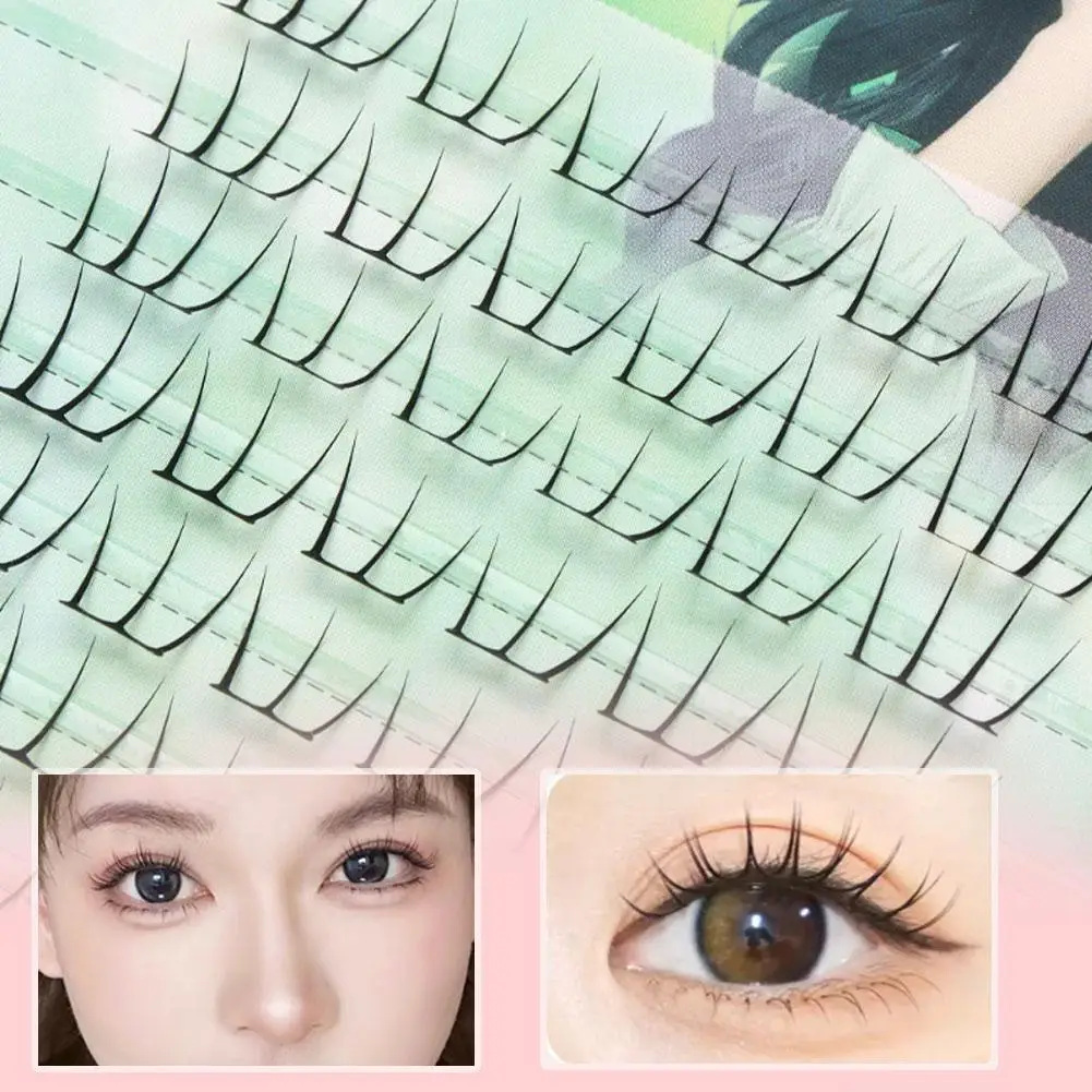 Natuurlijke DIY Valse Wimpers Koreaanse Stijl Gesegmenteerde Tool Lichtgewicht Dunne & Krullend Natuurlijke Valse Make-Up Wimpers Lakens W1I7
