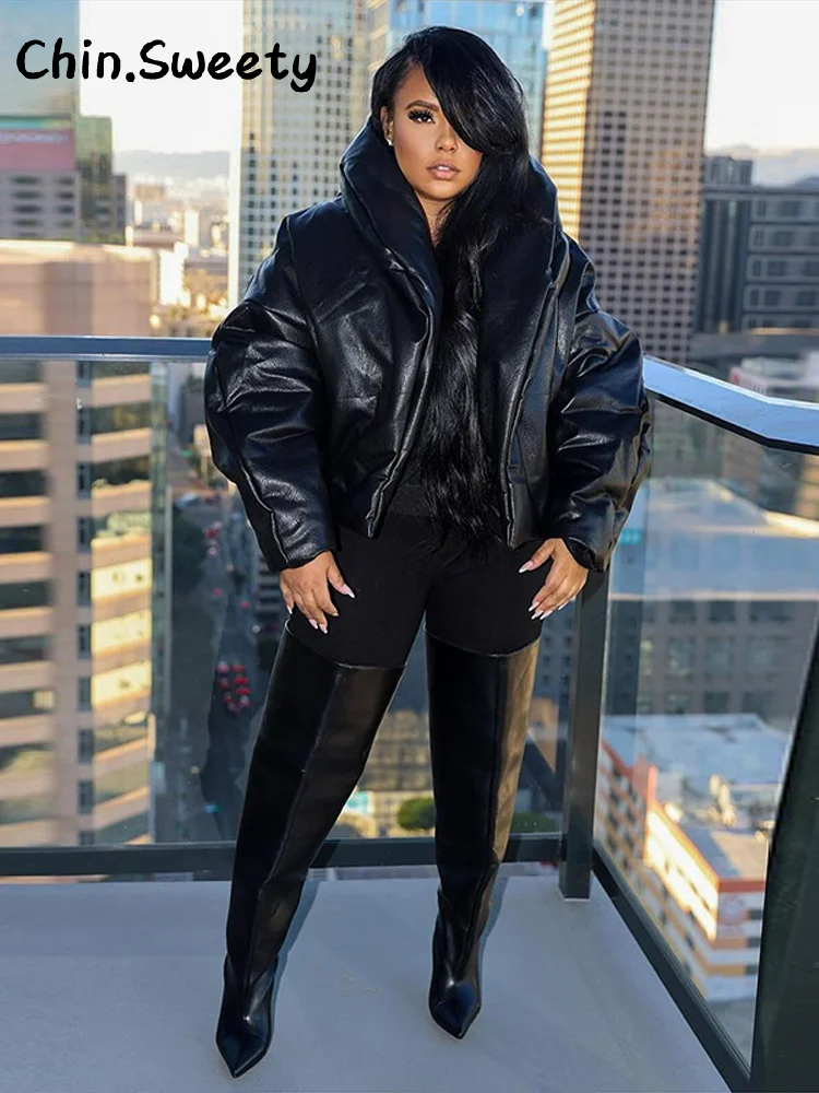 

Уличные женские теплые стеганые пальто с хлопковой подкладкой, свободная однотонная куртка с воротником-стойкой и длинными рукавами, женская куртка на осень-зиму, новинка 2023 г.