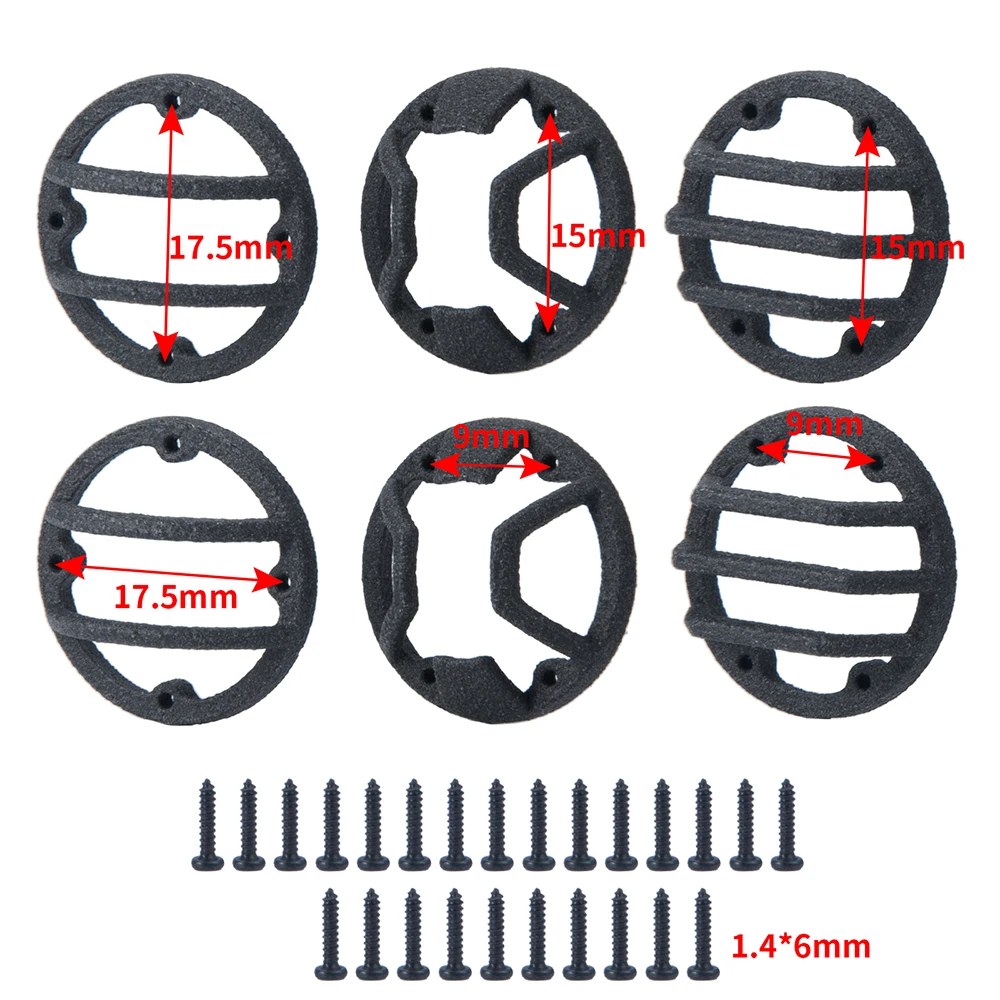 AXSPEED 6Pcs Nylon Headlight Guards Cover for Axial SCX10 III AXI03007 JEEP Wrangler AXI03006 Gladiator 1/10 RC Crawler Car Part