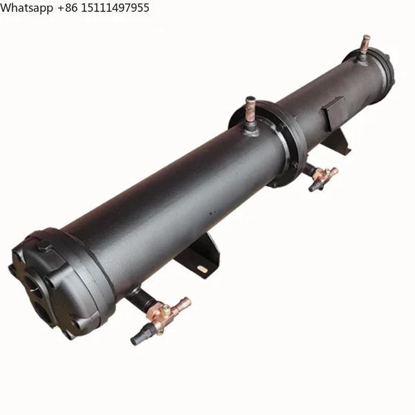 CE standard R22/R404a shell and tube heat exchanger marine heat exchanger titanium condenser unit for chiller