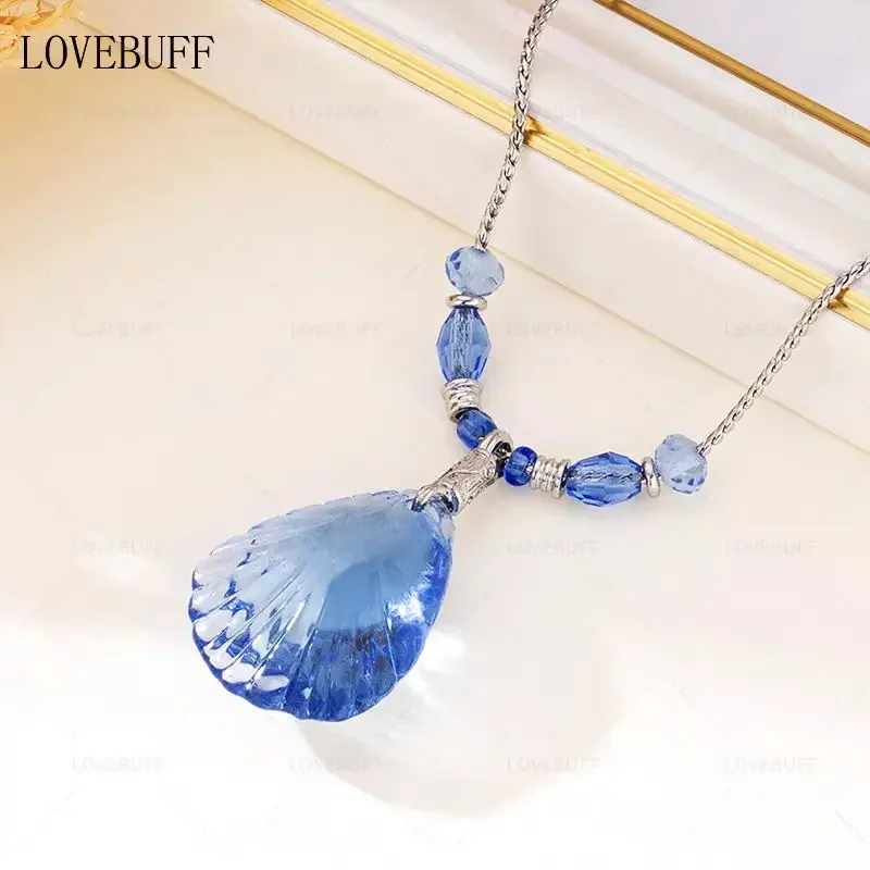 

Anime Love and Deepspace Cosplay Cartoon Rafayel Bule Sea Shell Pendant Amulet Necklace God of The Tide Pendants Xmas Gift